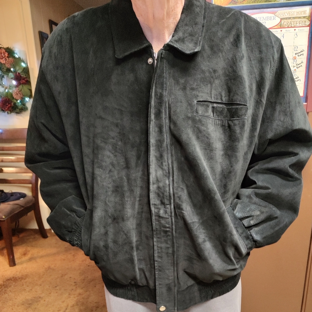 Galleria Black Leather Jacket XL